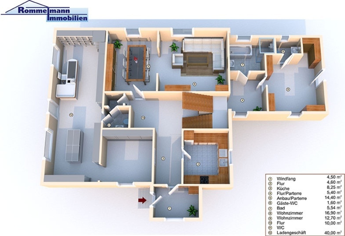 Erdgeschoss Grundriss