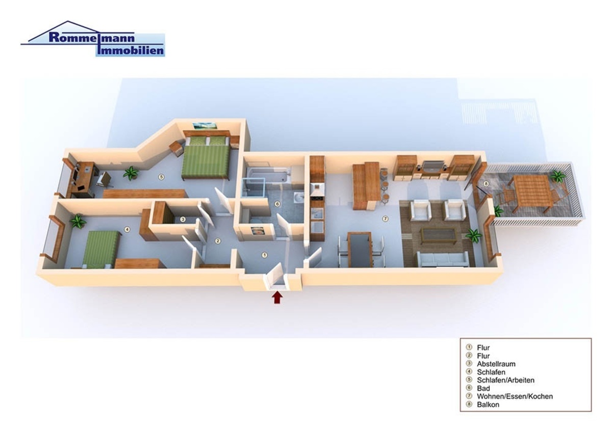 Grundriss Heidedomizil Paulinenstraße Rommelmann Immobilien Minden